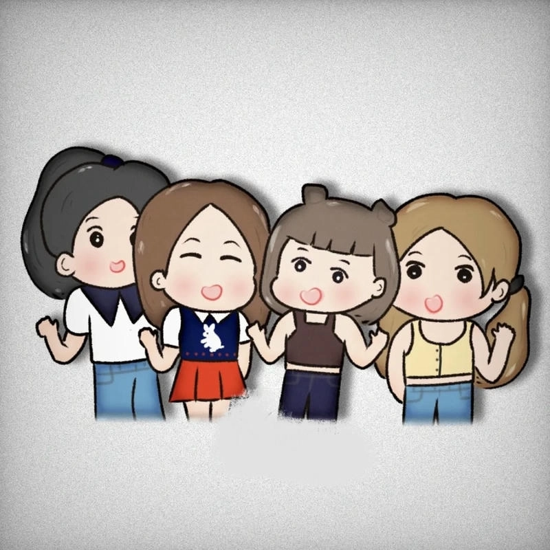 Ảnh Blackpink chibi phù hợp dùng làm ảnh đại diện