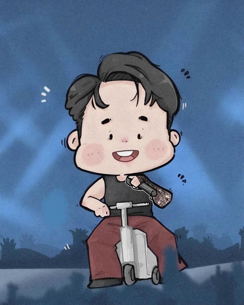 Ảnh Sơn Tùng chibi biểu cảm vui nhộn đầy cuốn hút