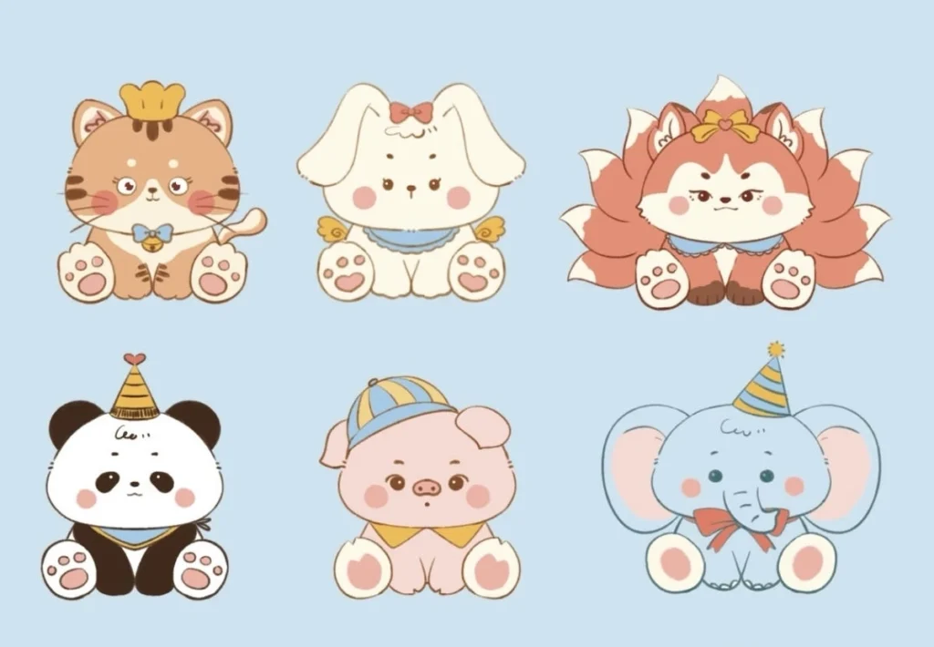 Ảnh chibi con vật thumbnail