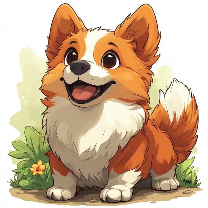 Ảnh con chó chibi nhìn là mê luôn