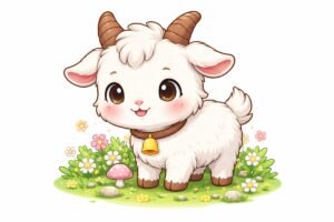 Ảnh con dê chibi thumbnail