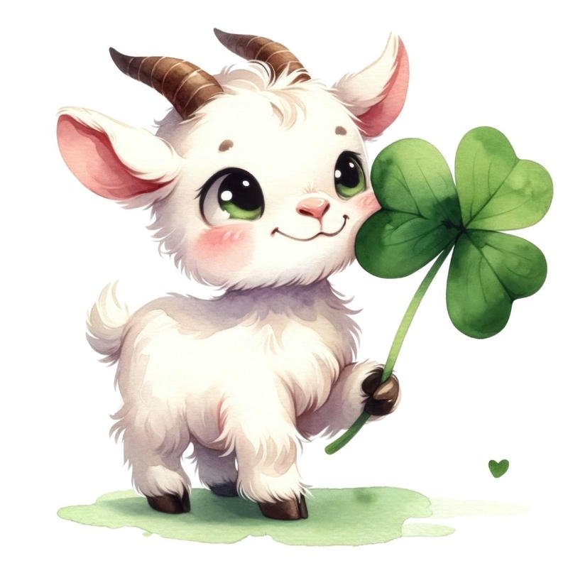 Ánh nhìn dê chibi hiền lành tạo cảm giác gần gũi