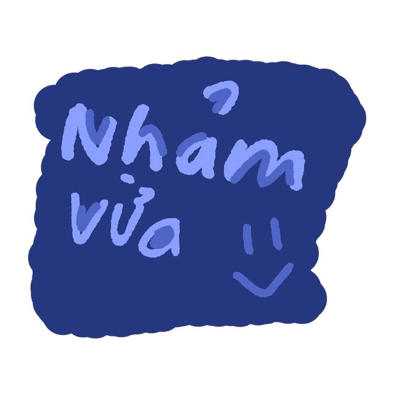 Ảnh sticker chữ cute phù hợp nhắn tin messenger