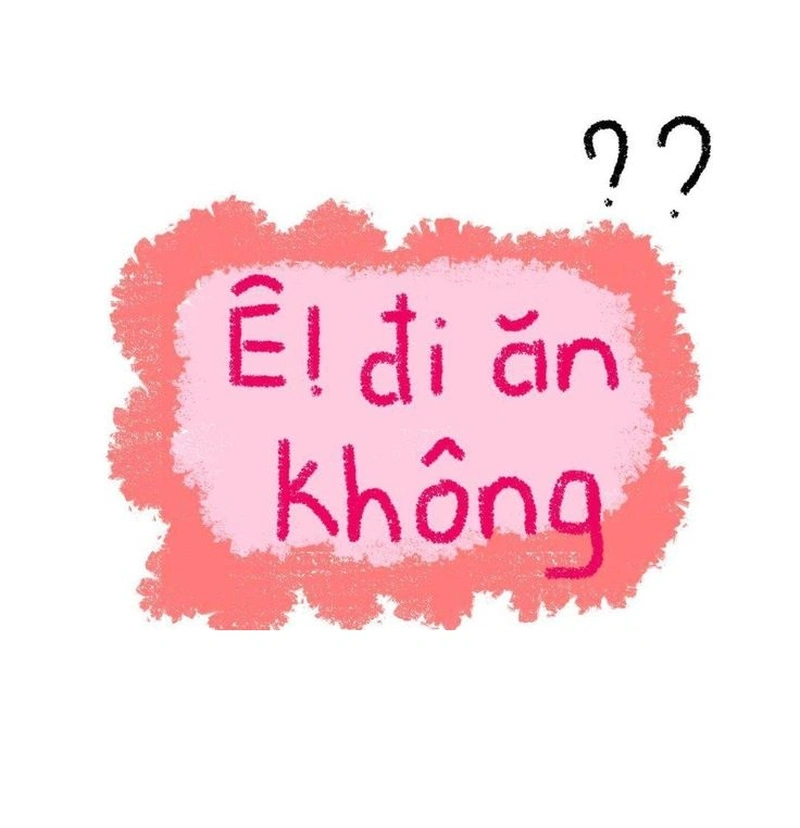 Ảnh sticker chữ ngắn gọn phù hợp trả lời nhanh