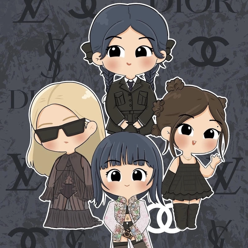 Blackpink chibi với tạo hình nhỏ nhắn đáng yêu