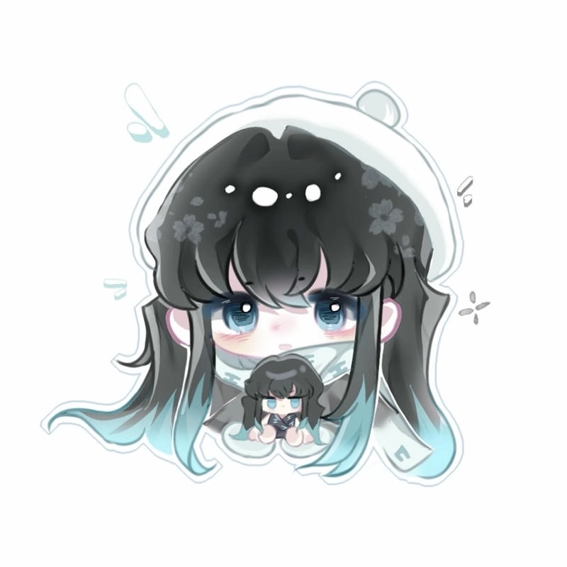Cảm giác nhẹ nhàng bao trùm hình Muichirou chibi