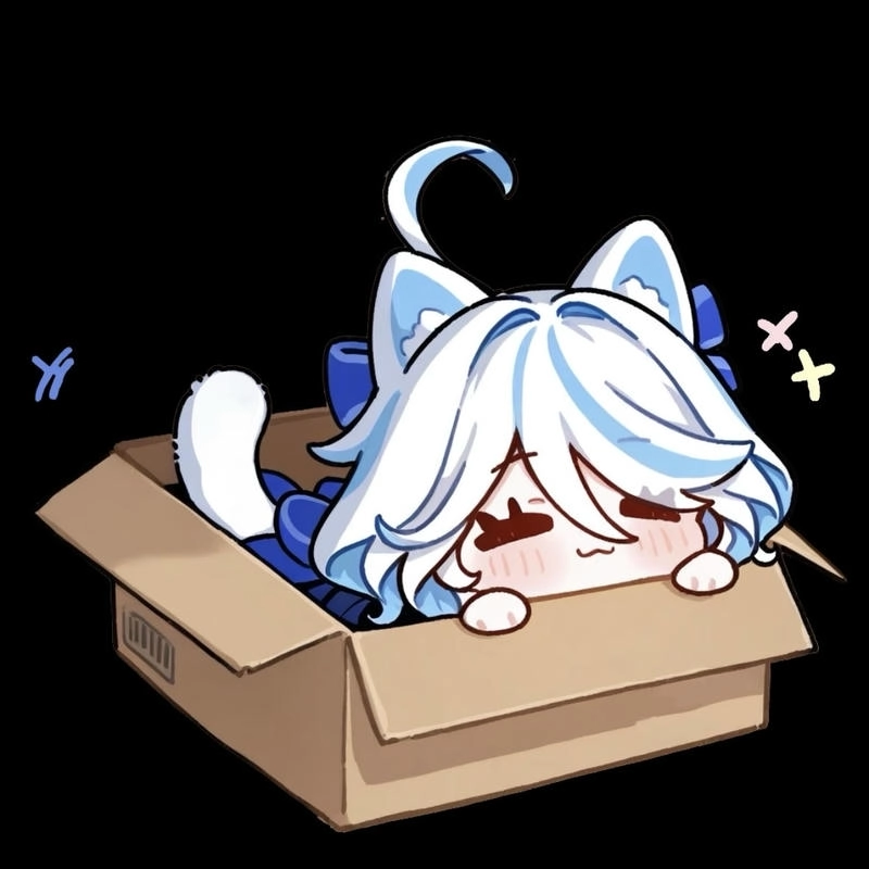 Cảm giác thư giãn lan tỏa từ hình Furina chibi