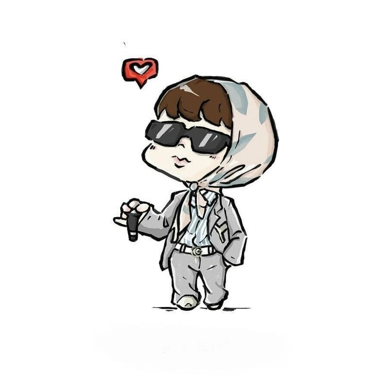 Chân dung Sơn Tùng chibi dễ thương phong cách hoạt hình
