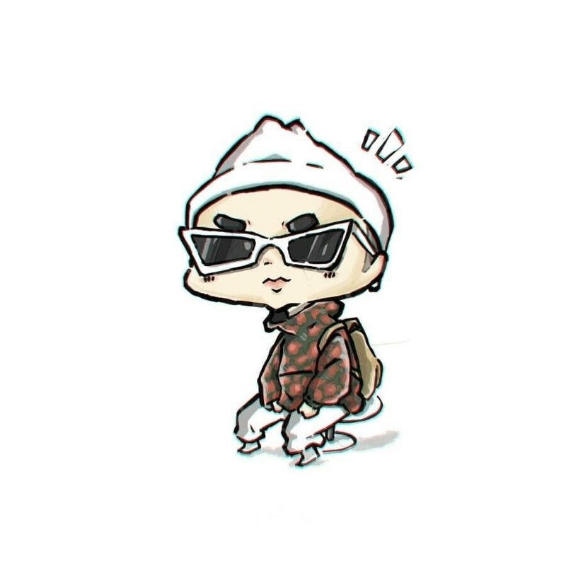 Chân dung Sơn Tùng chibi đơn giản nhưng cuốn hút