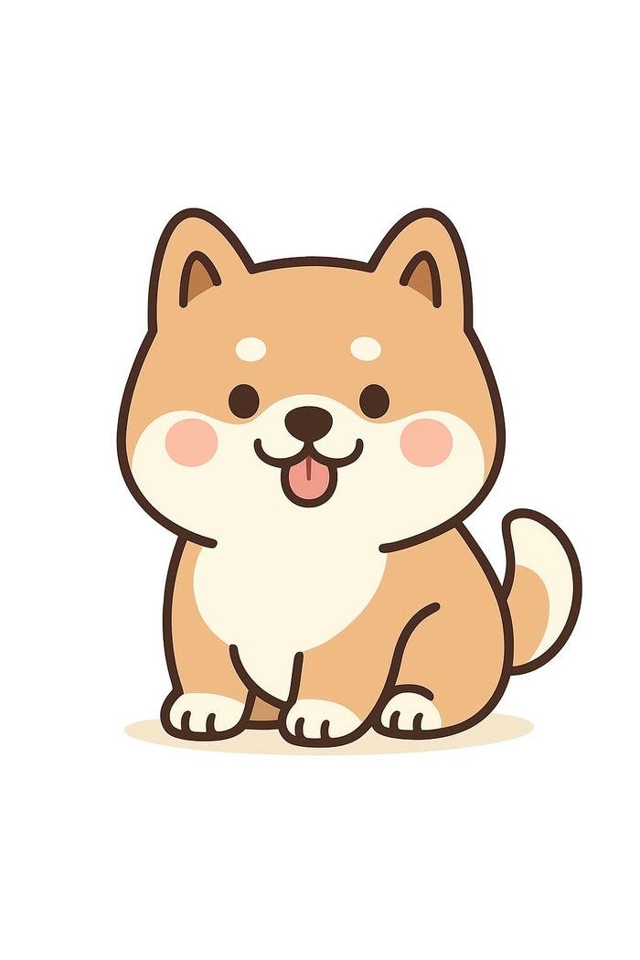 Chó chibi mập mạp trông buồn cười