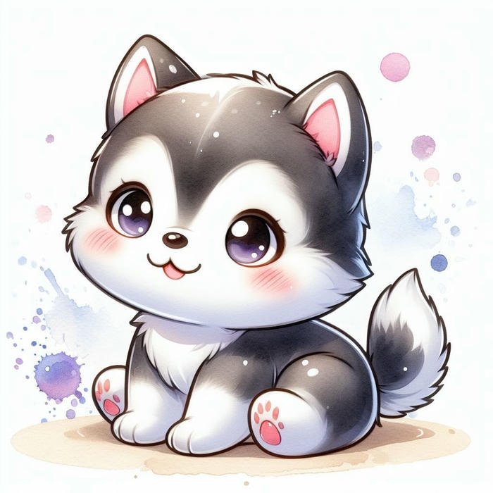 Chó chibi mập mạp trông cực yêu