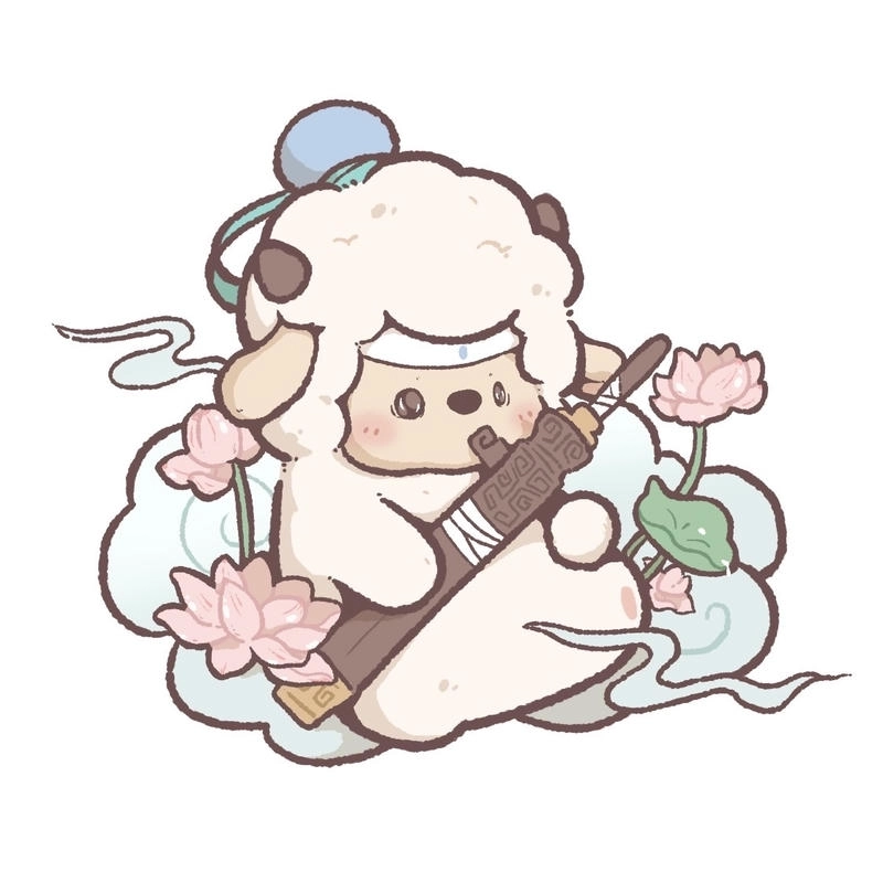 Con vật chibi với đường nét rõ ràng dễ nhận diện