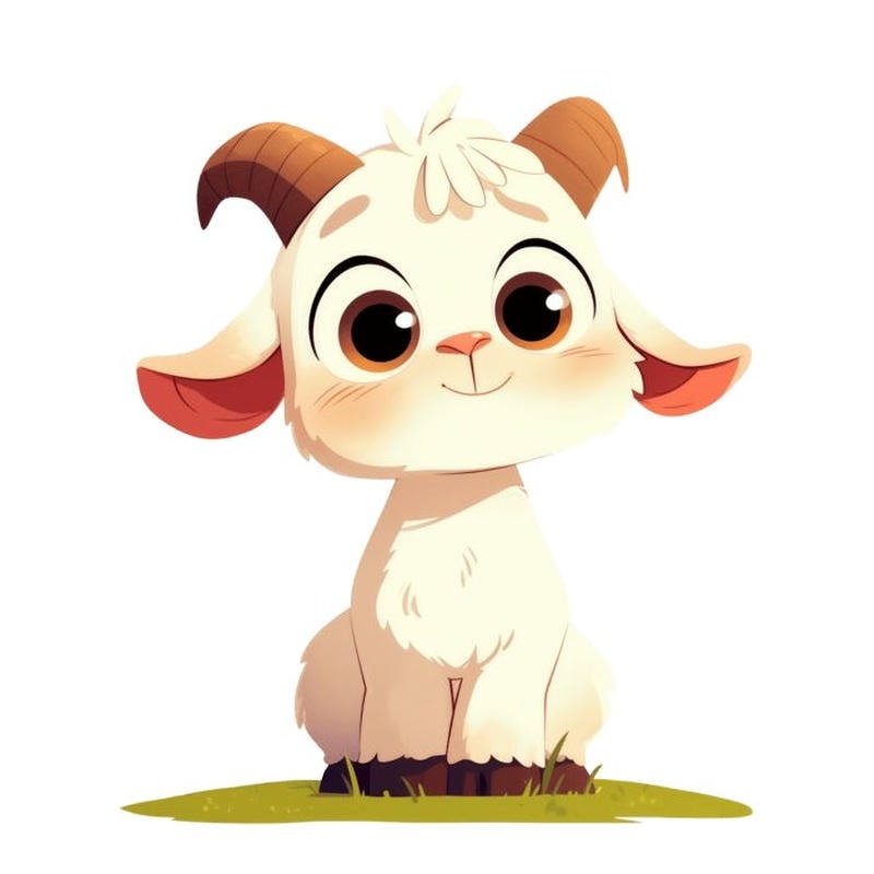 Cử động dê chibi nhảy vui tạo không khí tươi sáng