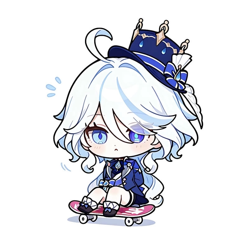 Diện mạo độc đáo pha trộn phong cách Furina chibi hiện đại