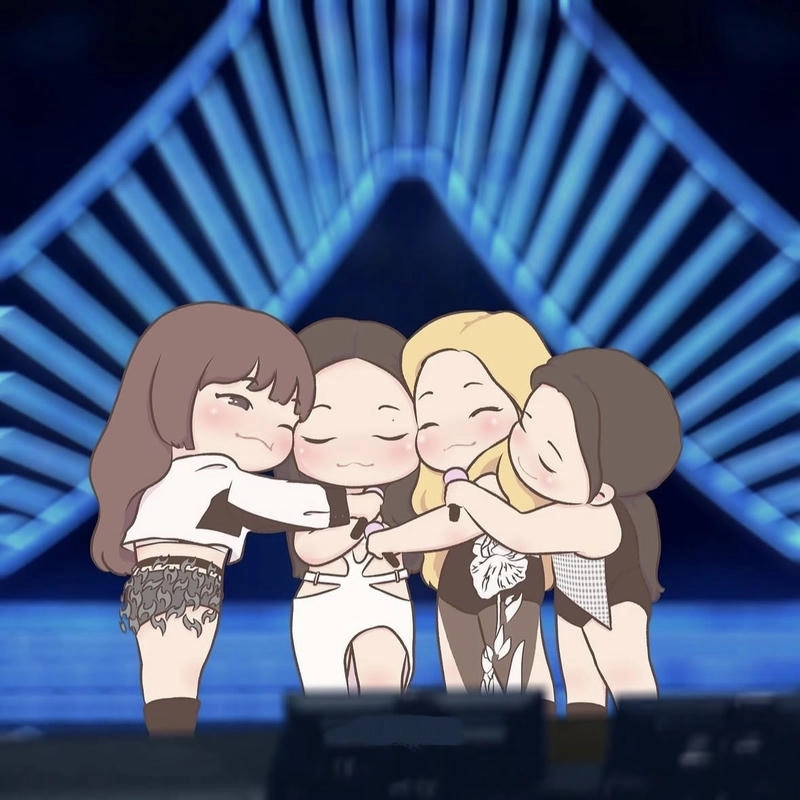 Hình Blackpink chibi phù hợp người yêu thích hoạt hình