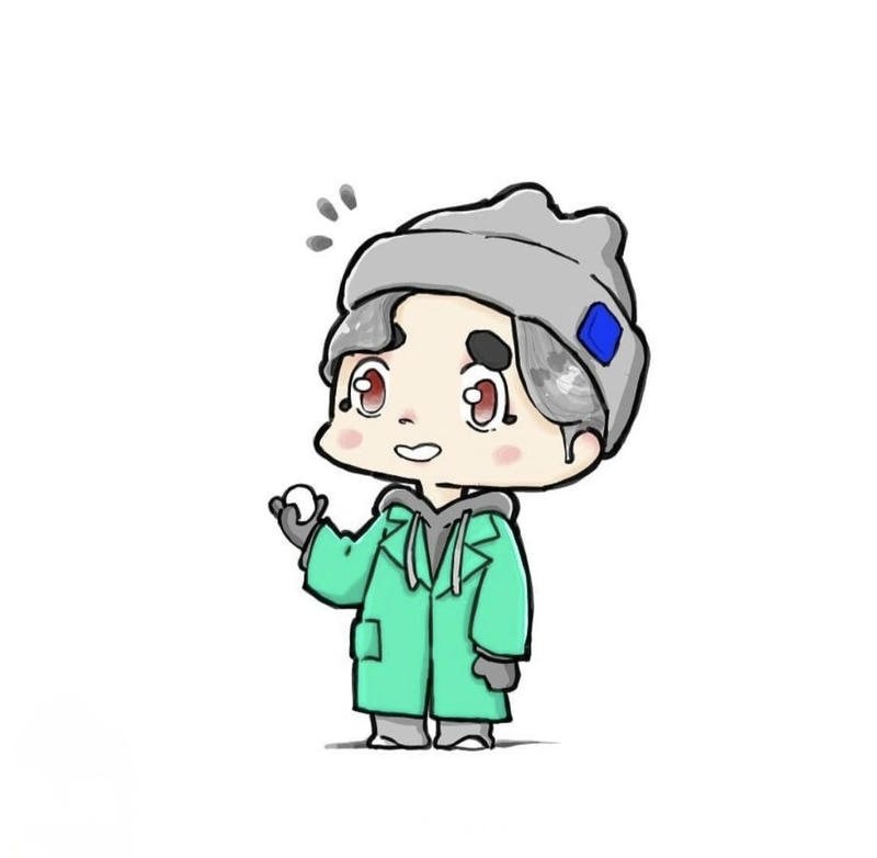 Hình ảnh Sơn Tùng chibi với đường nét mềm mại