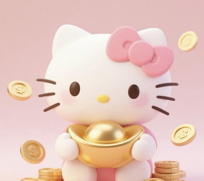 Hình ảnh avatar hello kitty cute tươi sáng
