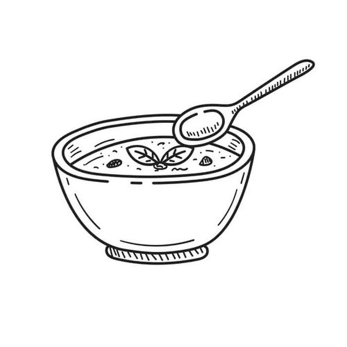 Hình ảnh đáng yêu tranh tô màu cái thìa