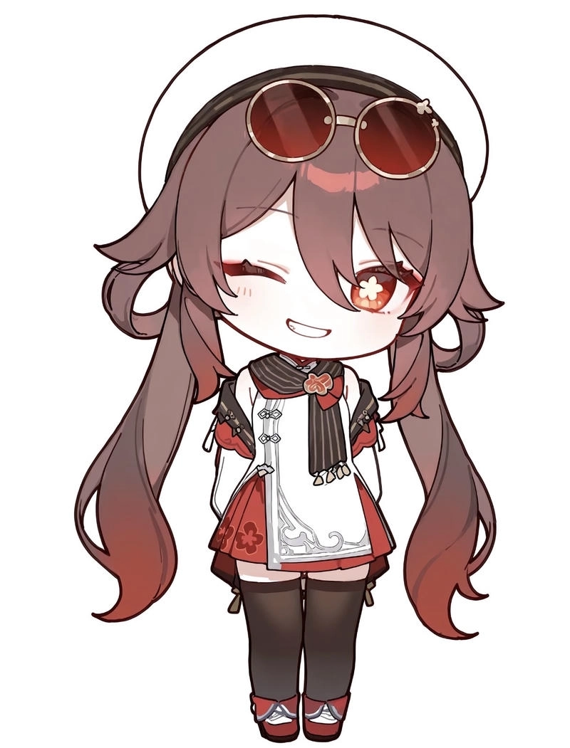 Hình ảnh nhỏ gọn nhưng nổi bật Hu Tao chibi
