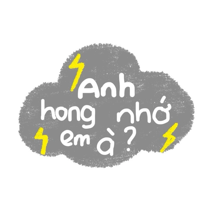 Hình ảnh sticker chữ thả cảm xúc khi nhắn tin