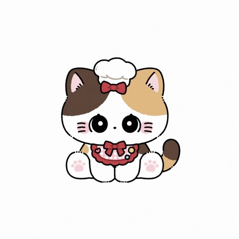 Hình chibi con vật với chi tiết hài hòa dễ nhìn