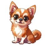Hình con chó chibi đôi mắt long lanh