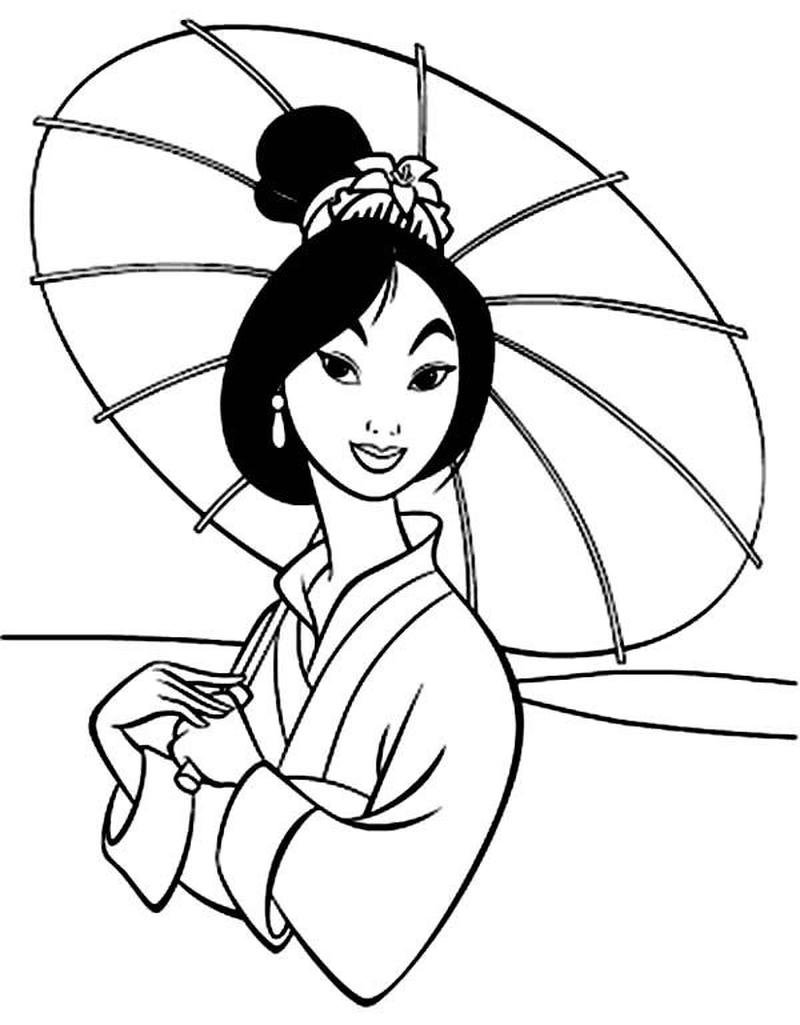 Hình minh họa dù đi mưa phong cách cartoon sinh động