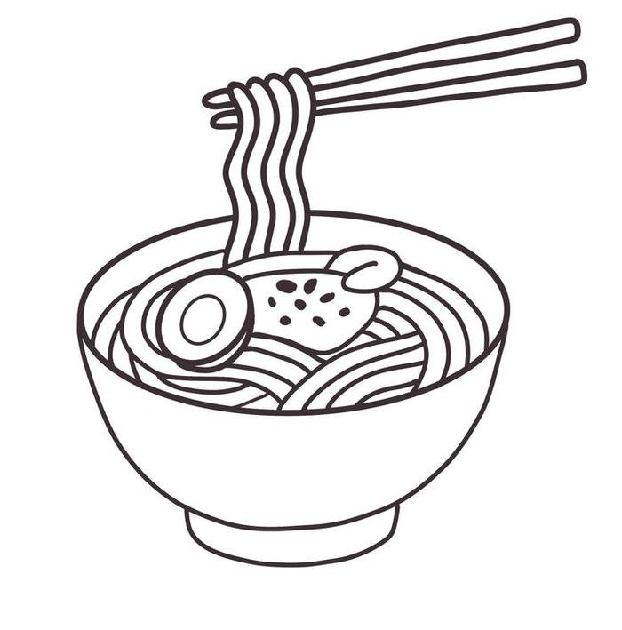 Hình tranh tô màu cái bát