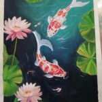 Hình tranh vẽ con cá phong cách sáng tạo