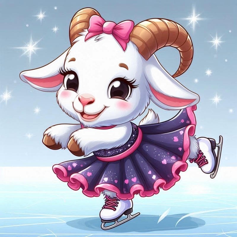 Khoảnh khắc dê chibi nằm gọn với dáng đáng yêu