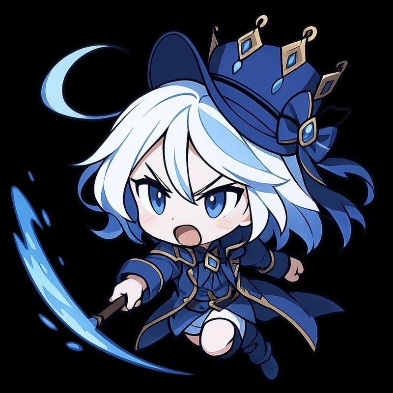 Không gian hình ảnh trở nên sống động với Furina chibi