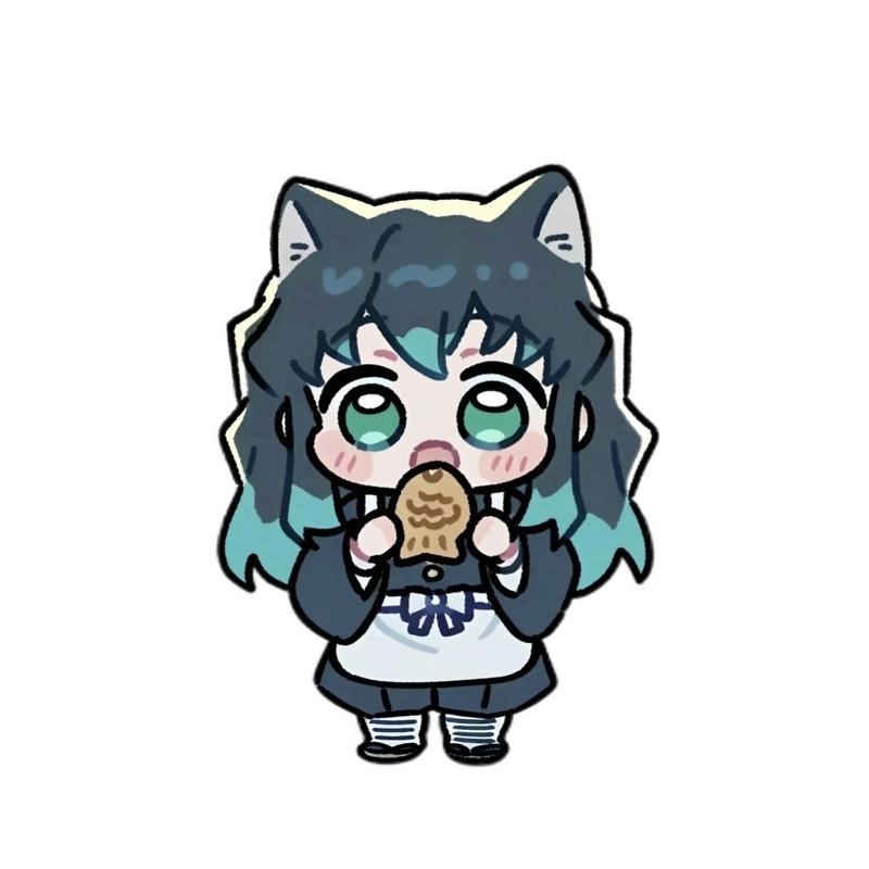 Không gian nhẹ nhàng tôn lên Muichirou chibi nổi bật