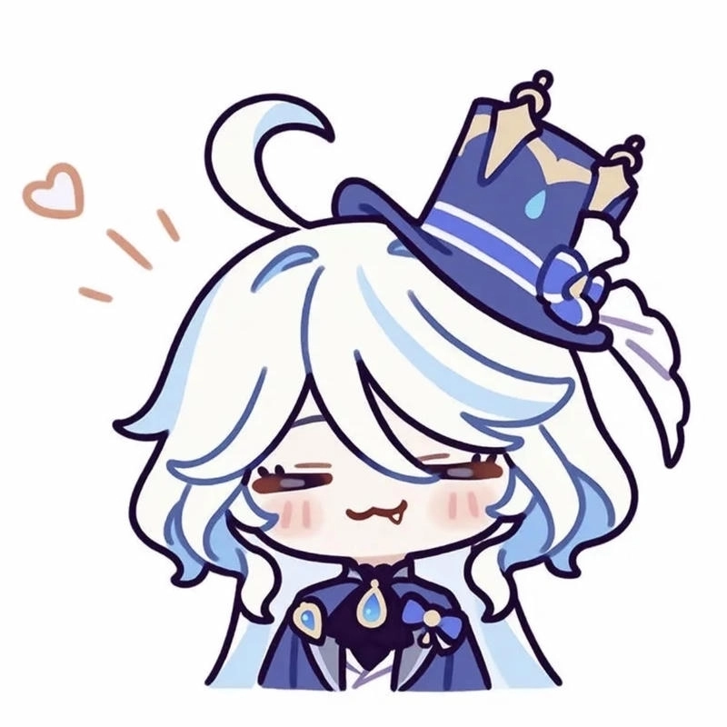 Nét mềm mại hòa quyện trong thiết kế Furina chibi
