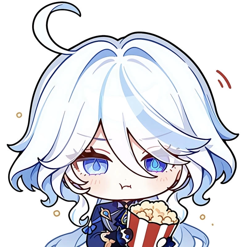 Nét vẽ nhẹ nhàng tôn lên vẻ đẹp Furina chibi