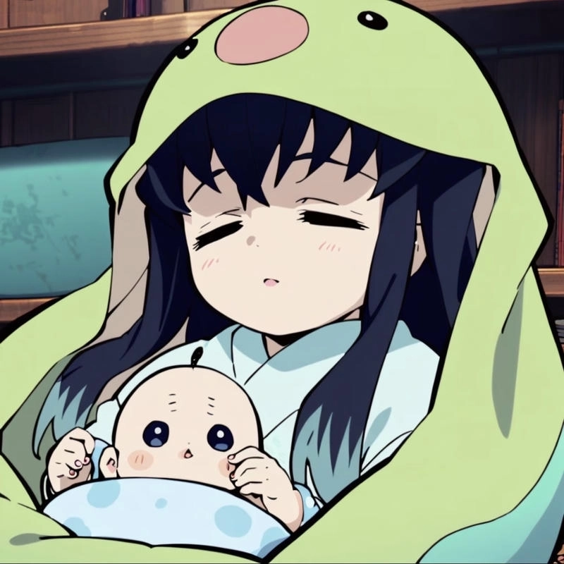 Sự tinh tế thể hiện rõ qua từng nét Muichirou chibi