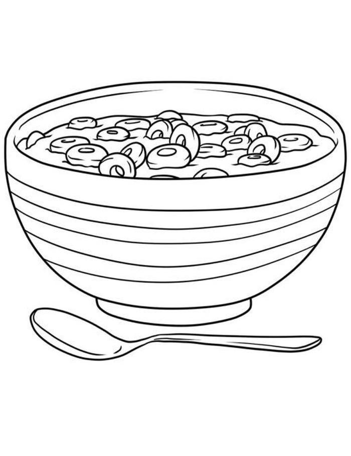 Tranh tô màu chiếc thìa cong mềm