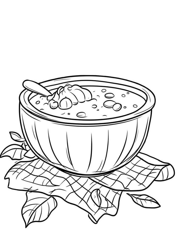 Tranh tô màu tranh tô màu cái bát hoa lá