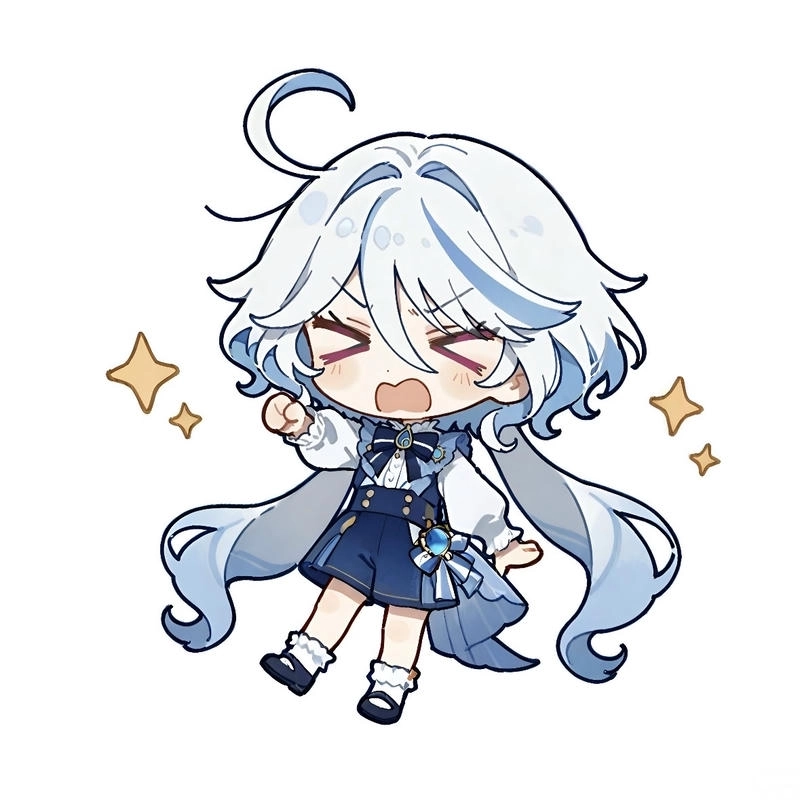 Vẻ ngộ nghĩnh đáng yêu xuất hiện trong từng Furina chibi