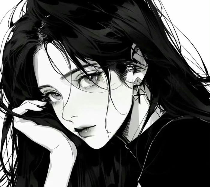 ảnh avatar đen trắng cá tính mạnh