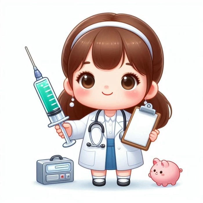 ảnh bác sĩ chibi dễ thương đáng yêu