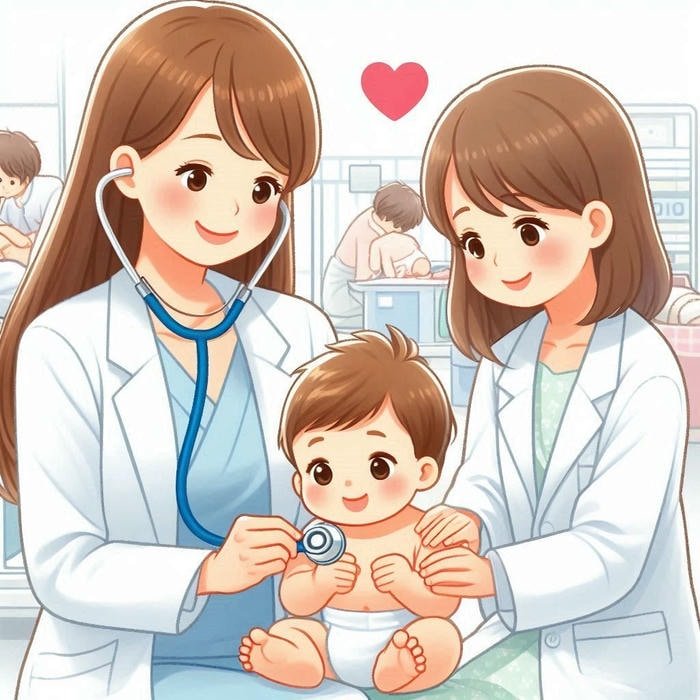 ảnh chibi bác sĩ dễ thương nhẹ