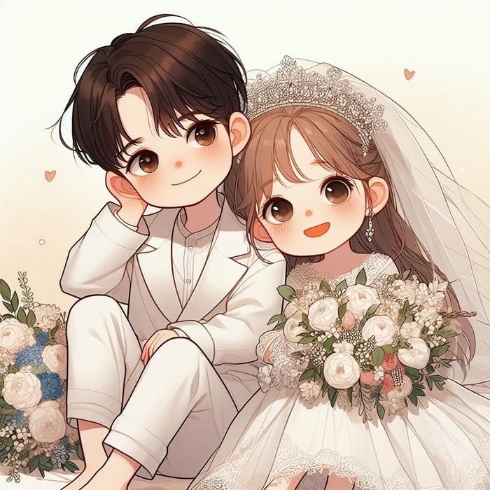 cô dâu chú rể chibi đẹp nhất