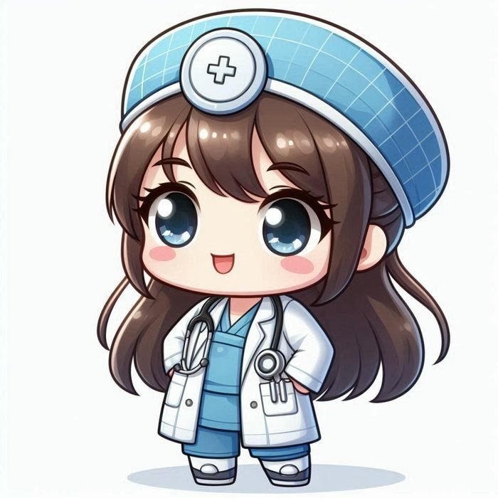 hình ảnh chibi bác sĩ dễ mến