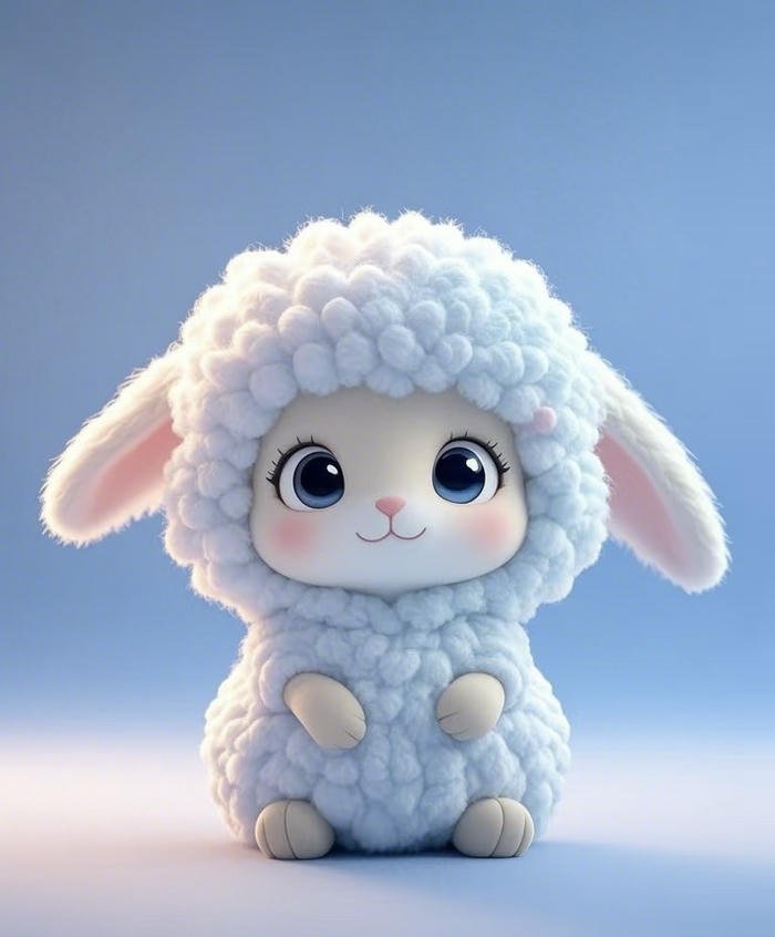 hình avatar 3d cừu cực xinh