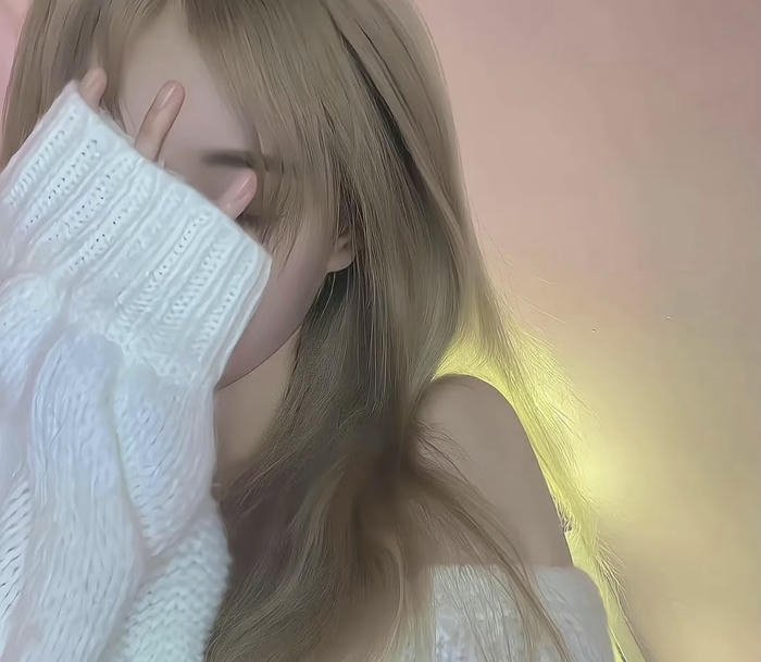 hình avatar nữ che mặt tối giản