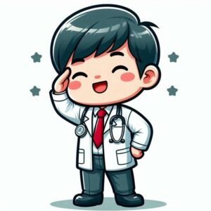 hình bác sĩ chibi phong cách hoạt hình