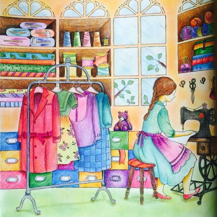 tranh vẽ ước mơ của em được làm thiết kế thời trang