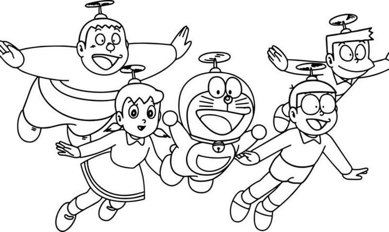 Ảnh Doraemon cười tươi phong cách dễ thương