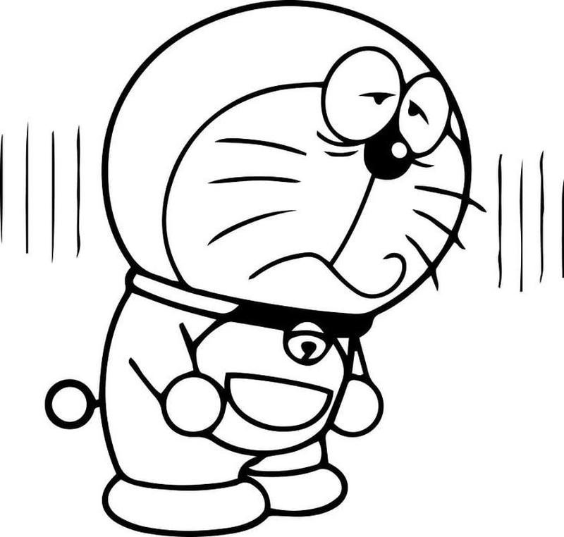 Ảnh Doraemon giơ tay chào phong cách cartoon