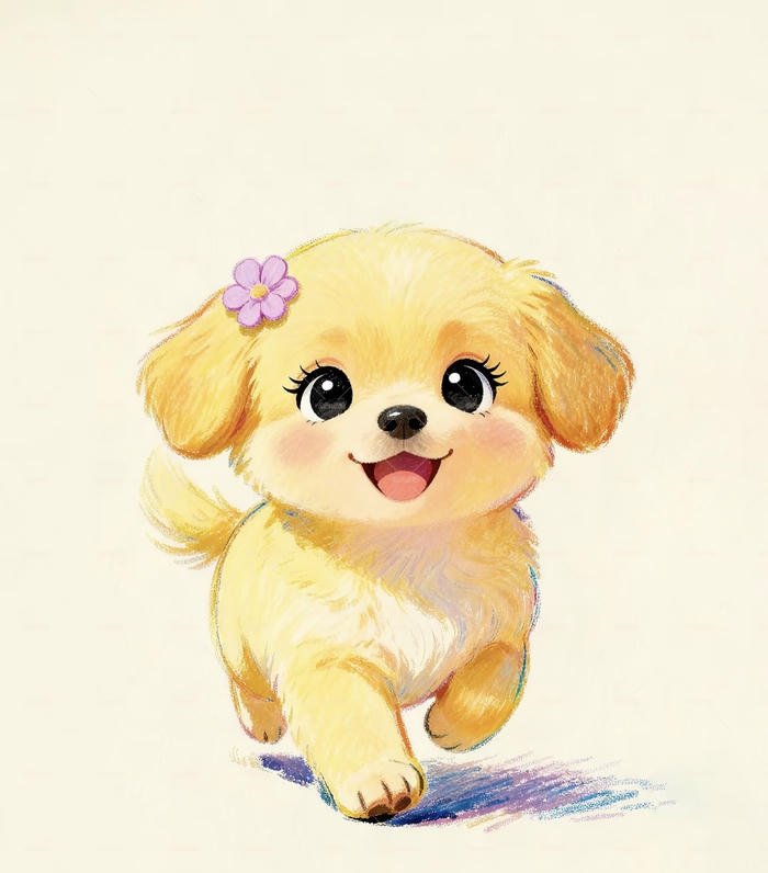 Ảnh avatar chó đang chạy
